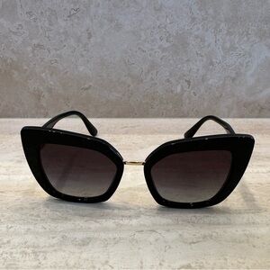 Dolce & Gabbana black cat eye sunglasses in excellent condition
